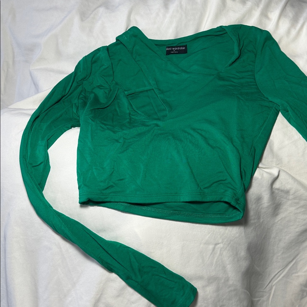Naked wardrobe GreenLong Sleeve Top